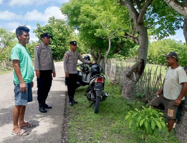 Personel Polsek Rote Barat Daya Intensifkan Patroli Dialogis Jalin Kemitraan Dengan Masyarakat