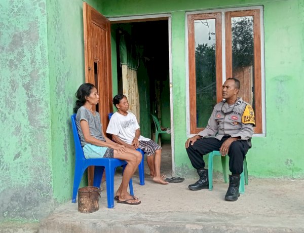 Upaya Preemtif  Bhabinkamtibmas Polsek Lobalain Untuk Jaga Kemitraan Dengan Warga