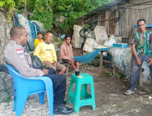 Kegiatan Sambang Bhabinkamtibmas Polsek Pantaibaru