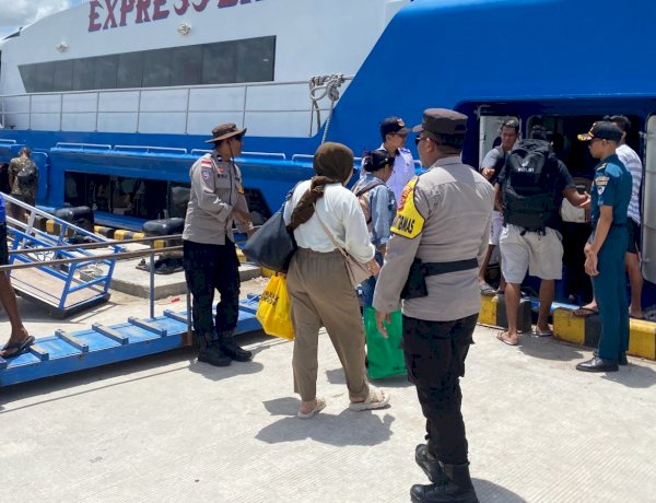 Polsek Lobalain Tingkatkan Pengamanan di Pelabuhan Baa