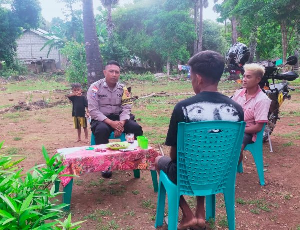 Bhabinkamtibmas Polsek Rote Barat Laut Lakukan  Kegiatan Sambang Bersama Warga Binaan