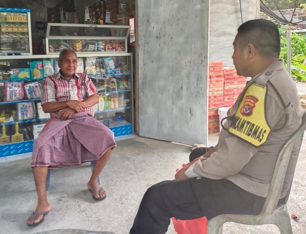 Bhabinkamtibmas Polsek Pantaibaru,Sambangi Warga Binaan Jaga Kemitraan