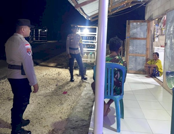 Patroli Malam Personel Polsek Rote Tengah, Cegah Potensi Aksi Kriminalitas
