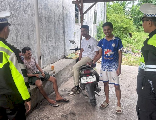 Sat Lantas Polres Rote Ndao Masifkan Edukasi Kamseltibcarlantas Bagi Masyarakat
