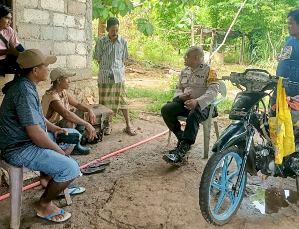 Melalui Kegiatan Sambang, Bhabinkamtibmas Polsek Pantaibaru Jaga Kemitraan Dengan Warga Binaan