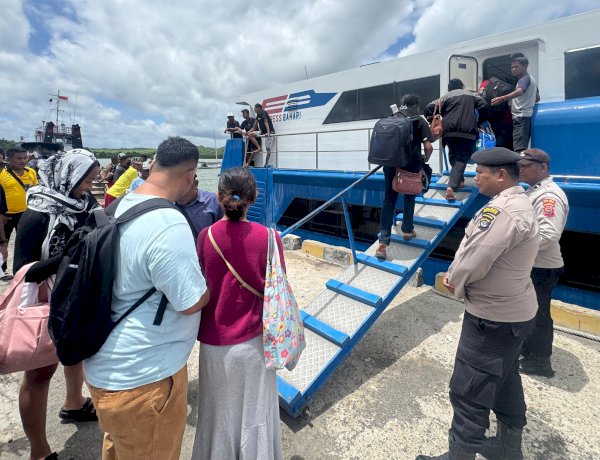 Polsek Rote Timur Tingkatkan Pengamanan di Pelabuhan Papela