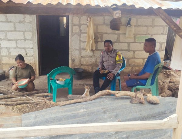 Kegiatan Preemtif Bhabinkamtibmas Polsek Lobalain di Desa Kuli Aisele