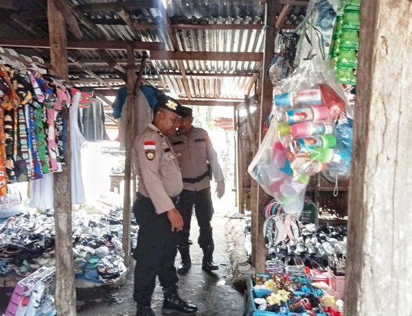Polsek Rote Barat Laut Tingkatkan Pengamanan di Pasar Busalangga