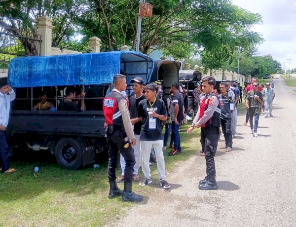 Patroli Preventif Presisi Samapta Polres Rote Ndao, Monitoring Pelaksanaan Sidang di Pengadilan Rote Ndao