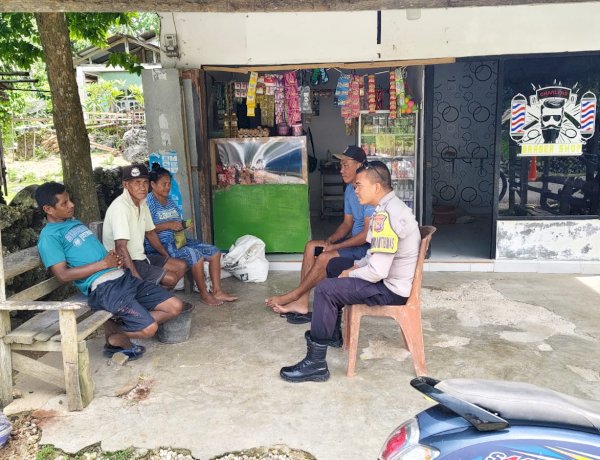 Jaga Kemitraan Dengan Warga Binaan, Bhabinkamtibmas Polsek Lobalain Sambangi Warga