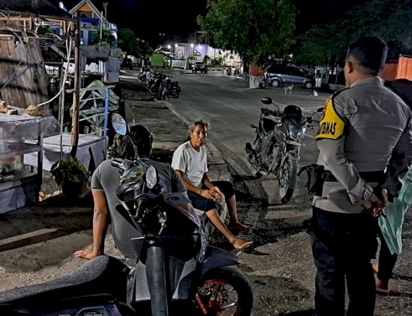 Kapolsek Lobalain : Patroli Malam Untuk Memantau Aktifitas Masyarakat di Malam Hari