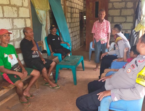 Sambangi Warga,Polsek Rote Selatan Tingkatkan Edukasi Pembinaan Kamtibmas