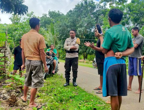 Bersama Warga Binaan, Bhabinkamtibmas Polsek Rote Barat Laut  Ciptakan Kamtibmas  Kondusif