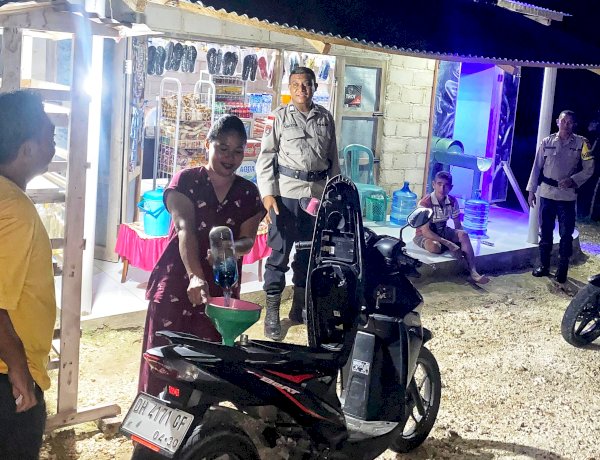 Patroli Ronda Presisi Polsek Rote Tengah, Langkah Efektif Jaga Kamtibmas Tetap Kondusif