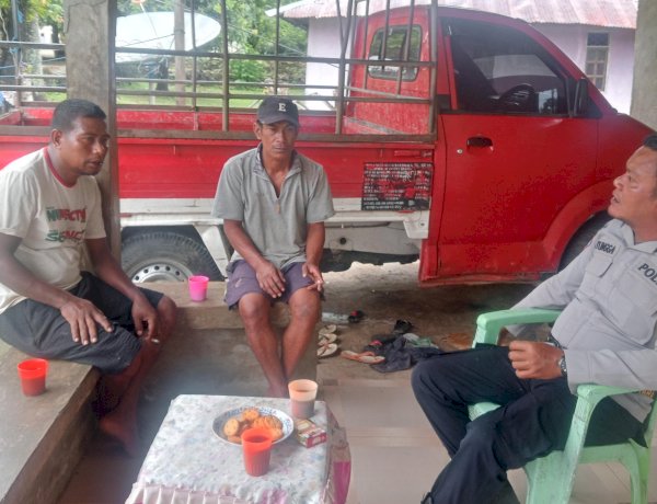 Sambangi Warga Binaan, Bhabinkamtibmas Polsek Rote Barat Laut Dengar Asprirasi Warga