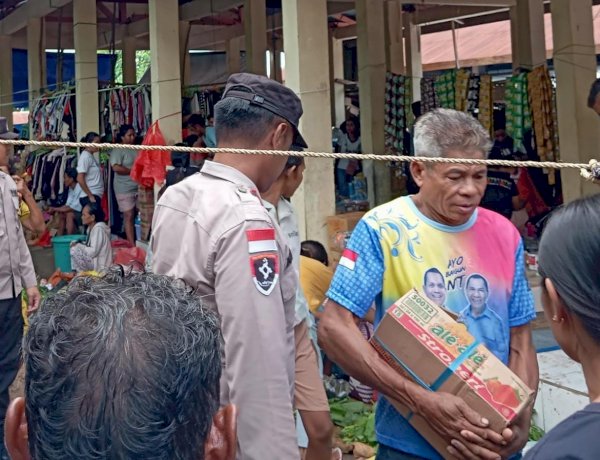 Polsek Rote Barat Daya  Tingkatkan Pengamanan di Pasar Tudameda