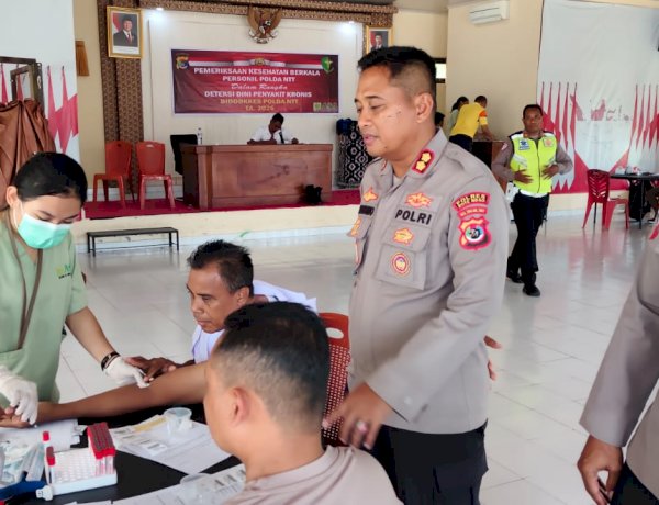 Kapolres Rote Ndao : Sebanyak 115 Personel Polres Rote Ndao Mengikuti Rikes Berkala