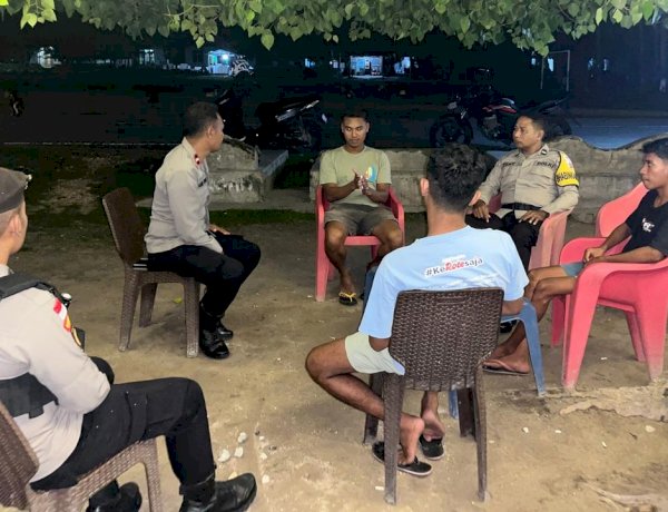 Patroli Ronda Presisi Polsek Rote Barat Untuk Ciptakan Kamtibmas Tetap Kondusif