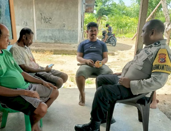 Kegiatan Sambang Bhabinkamtibmas Polsek Pantaibaru, Jaga Kemitraan Dengan Warga Binaan