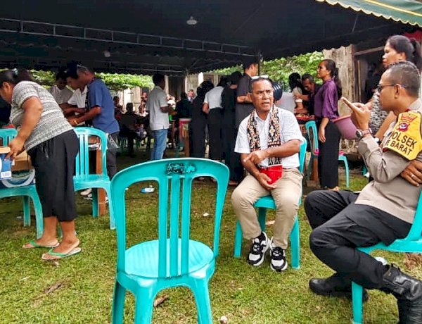 Kapolsek Rote Barat Hadiri Pemakaman Warga, Bentuk Pendekatan Kultural Bersama Masyarakat