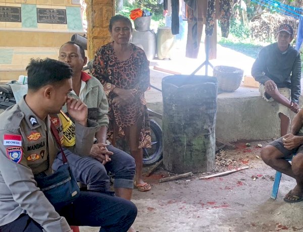 Pastikan Keamanan Warga Binaan, Bhabinkamtibmas Polsek Rote Selatan Tingkatkan Kegiatan Sambang