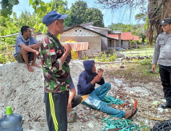 Melalui Patroli Dialogis, Bhabinkamtibmas Polsek Rote Barat Daya Pantau Aktifitas Warga Binaan