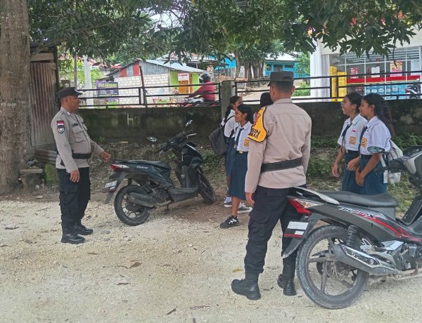 Jamin Keamanan Lingkungan Sekolah, Polsek Rote Barat Laut Tingkatkan Patroli