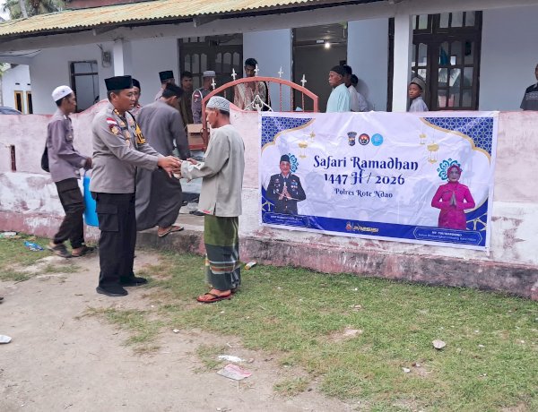 Safari Ramadhan Kapolres Rote Ndao di Mesjid Nurul Bahar Oeseli