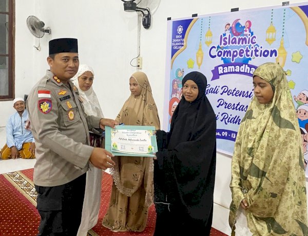 Kapolres Rote Ndao Apresiasi Lomba Islamic Competition Ramadhan 1447 H di Mesjid Jamiatul Islamiyah Oelaba