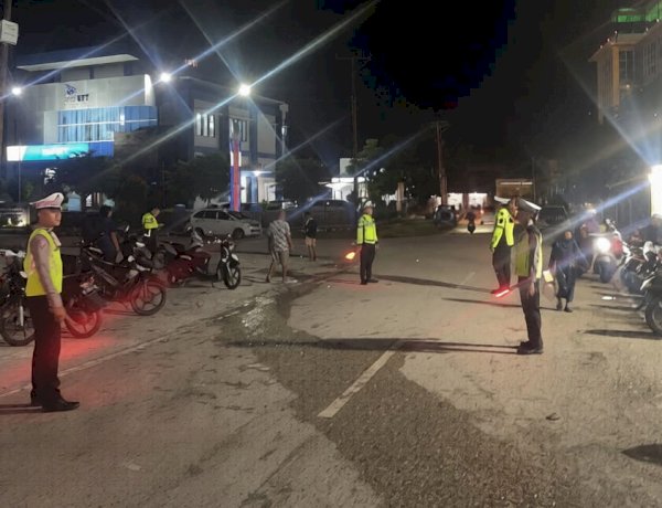Satlantas Polres Rote Ndao Tingkatkan Pengamanan Saat Sholat Tarawih