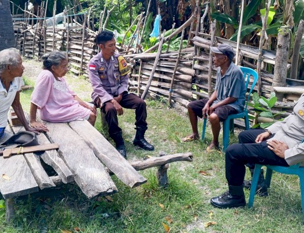 K2YD Polsek Rote Barat Daya, Sampaikan Himbauan Kamtibmas dan Jaga Kenyamanan Warga