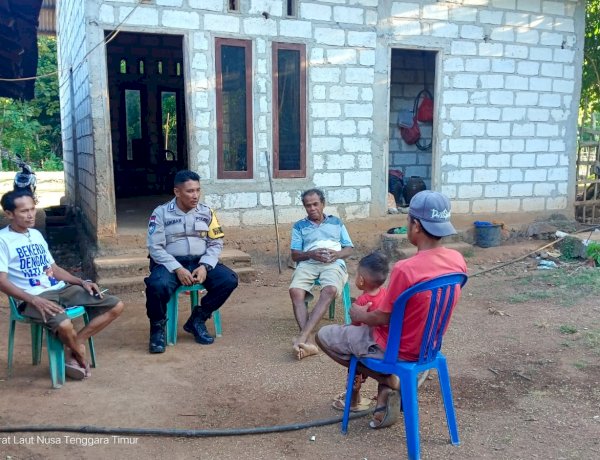 Kapolsek Rote Barat Laut : Kegiatan Sambang Bhabinkamtibmas Merupakan Upaya Polri Pastikan Kenyamanan Masyarakat