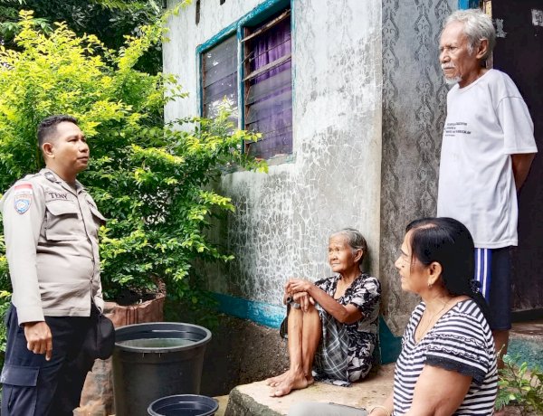 Sambangi Warga Binaan, Bhabinkamtibmas Polsek Rote Barat Jaga Kemitraan Wujudkan Rasa Aman