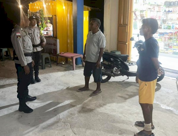 Patroli Malam Personel Polsek Rote Tengah Untuk Cegah Tindak Pidana