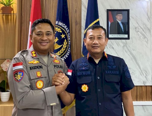 Silaturahmi Kapolres Rote Ndao Bersama Kepala Imigrasi Kupang, Perkuat Sinergitas Penanganan People Smuggling