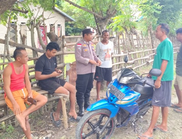 Kegiatan Sambang Bhabinkamtibmas Polsek Pantaibaru, Perkuat Sinergi Jaga Kamtibmas