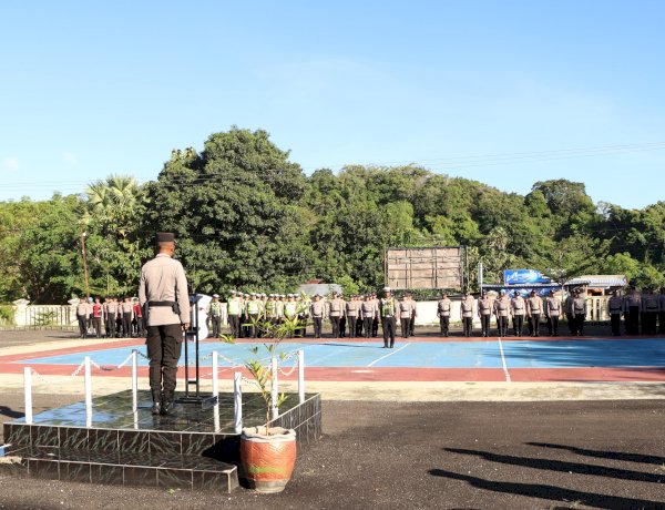 Apel Jam Pimpin, Wakapolres Rote Ndao Tekankan Jaga Nama Baik Institusi