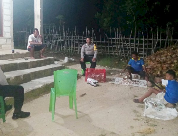 Pastikan Kenyamanan Masyarakat, Polsek Rote Barat Laut Tingkatkan Patroli Malam