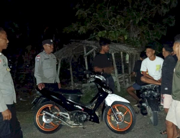 Patroli Malam Personel Polsek Rote Barat Daya, Wujudkan Kenyamanan Masyarakat