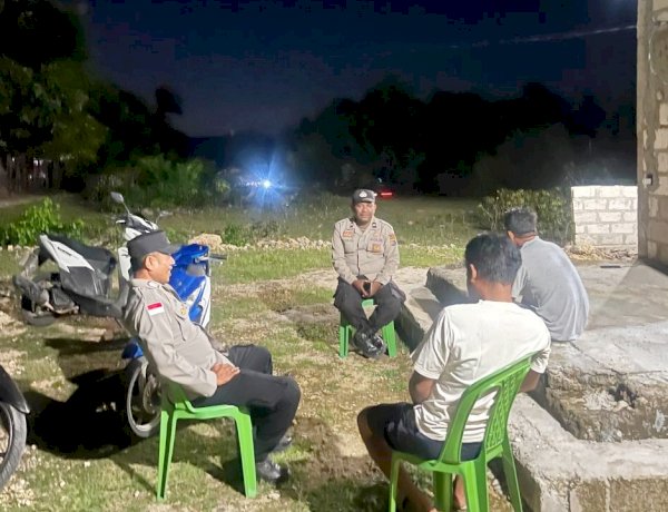 Polsek Rote Barat Daya Jaga Kemittraan Dengan Masyarajat Wujudkan Kamtibmas Yang Kondusif