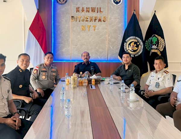 Perkuat Komitmen Jaga  Keamanan Lapas, Kapolres Rote Ndao Sambangi Ditjenpas Kanwil NTT