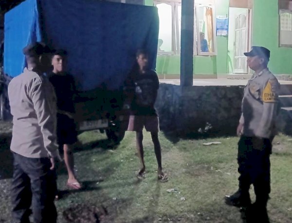 Patroli Malam Polsek Rote Barat Daya, Cegah Kriminalitas dan Jamin Kenyamanan Masyarakat