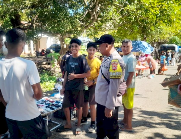 Polsek Rote Timur Intensifkan Pengamanan di Pasar Lalao