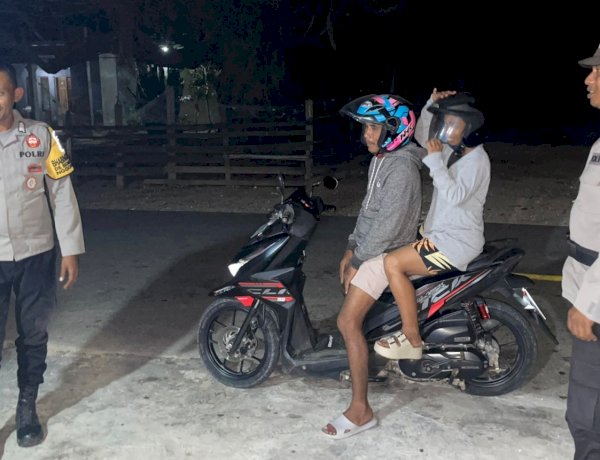 Patroli Malam Polsek Rote Tengah, Cegah Kejahatan Jalanan