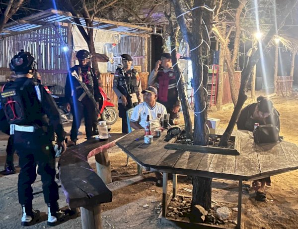 Patroli Gabungan Polres Rote Ndao Bersama Brimob Kompi III Batalyon A Pelopor Polda NTT Untuk Antisipasi Begal