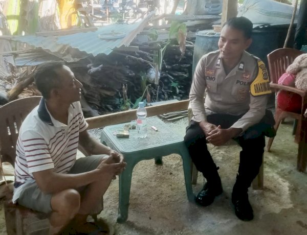 Sambangi Warga Binaan, Bhabinkamtibmas Polsek Rote Barat Daya Ajak Warga Jaga Kamtibmas
