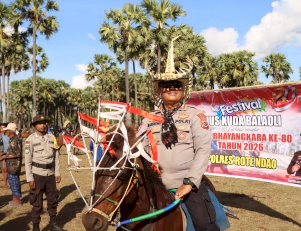 *Jelang HUT Bhayangkara ke - 80 Polres Rote Ndao Gelar Festival Hus Kuda Balaoli*