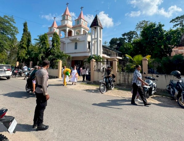 Kapolsek Lobalain : Pengamanan Ditempat Ibadah Untuk Jamin Kenyamanan Jemaat