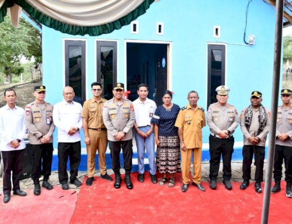 Kapolda NTT Tebar Kepedulian di Takari, Rumah Harapan Jadi Kado HUT ke-80 Bhayangkara untuk Warga