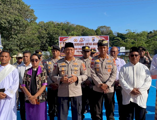 Polres Rote Ndao Gelar Doa Lintas Agama Jelang Hari Bhayangkara ke 80